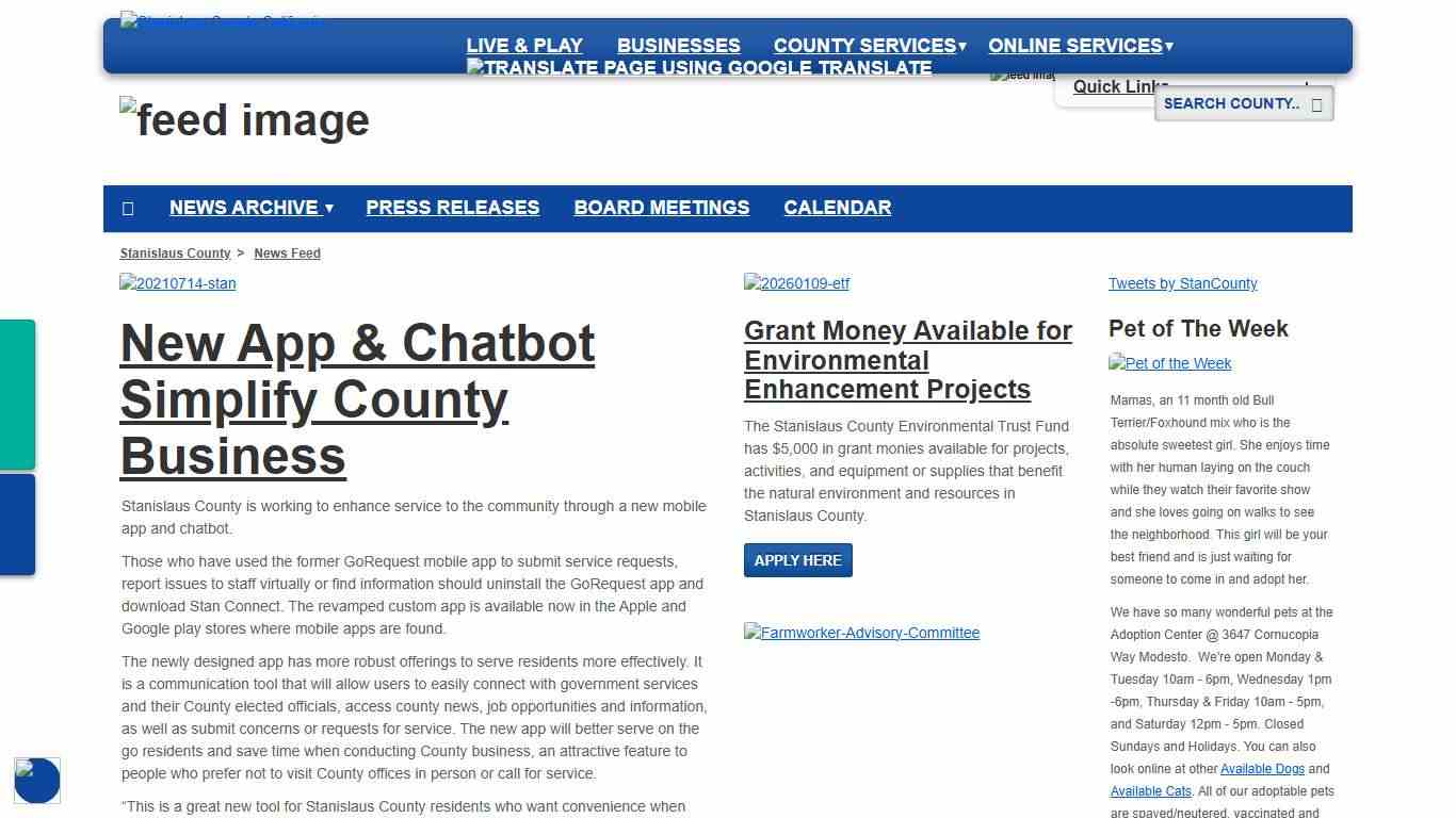 Stanislaus County NewsFeed