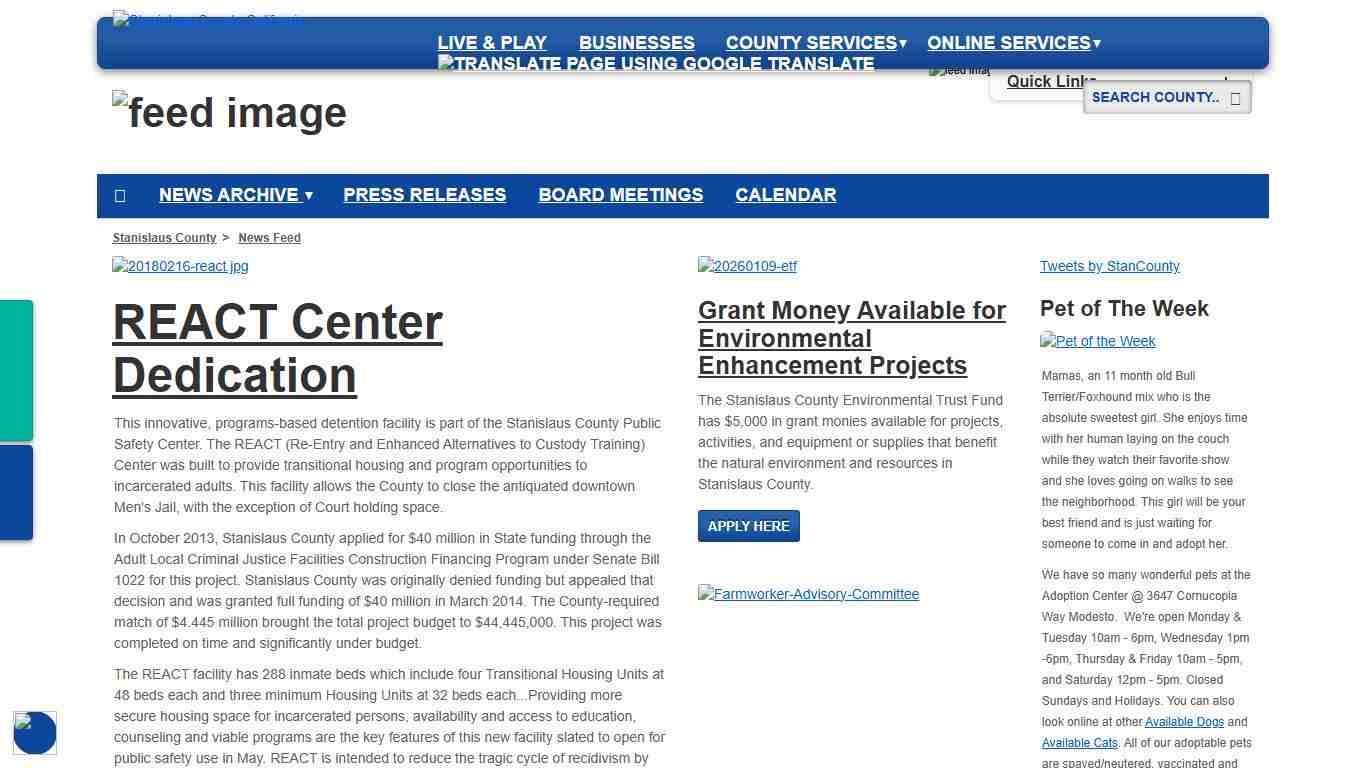 Stanislaus County NewsFeed